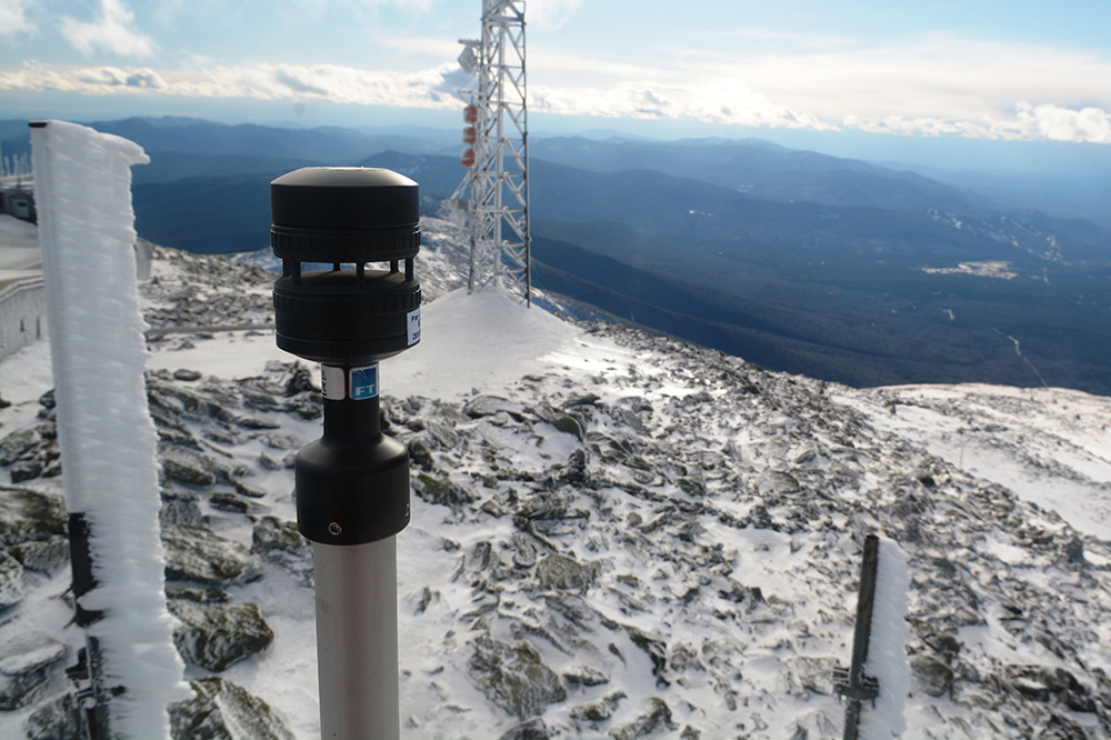 FT 초음파 풍향풍속계가 워싱턴 산에서 테스트 되었습니다